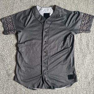 On the byas grey jersey, men’s medium